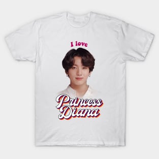 Princess Diana Jungkook kpop retro meme T-Shirt